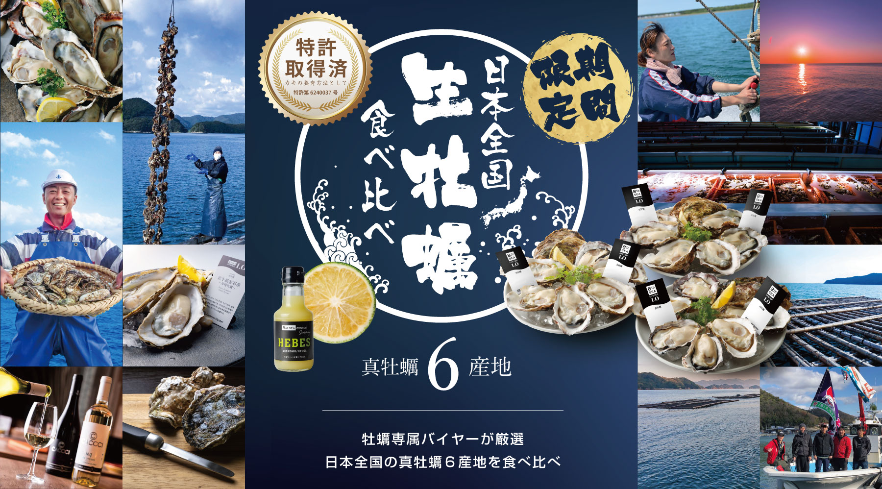 真牡蠣6産地食べ比べセット