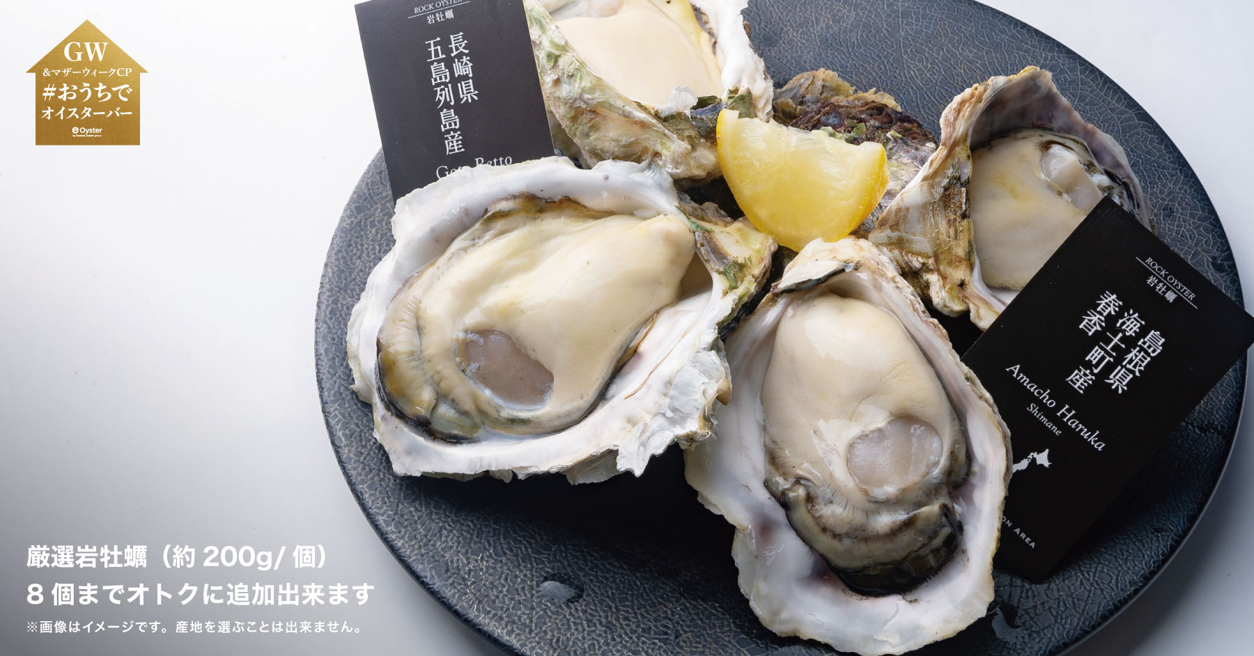 オプションで岩牡蠣がおトクに
