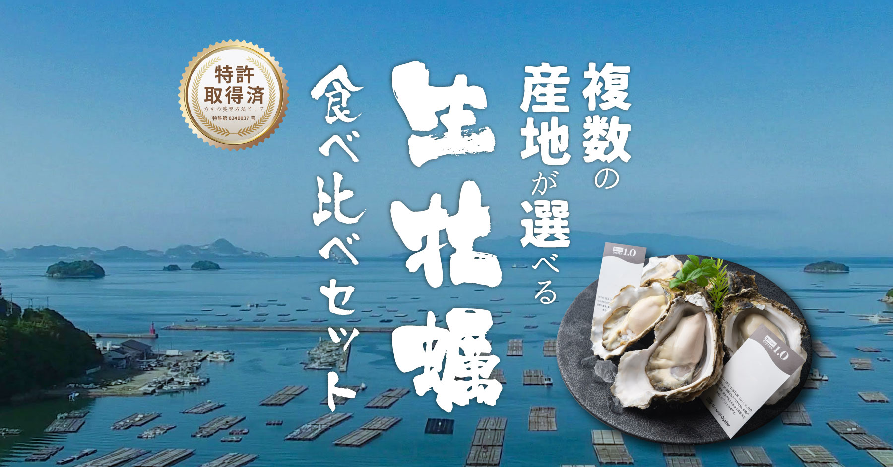 選べる2産地岩牡蠣と真牡蠣食べ比べセット